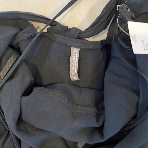 Urban Outfitters Halter Tie Back Mini Dress - Black - Picture 3 of 6